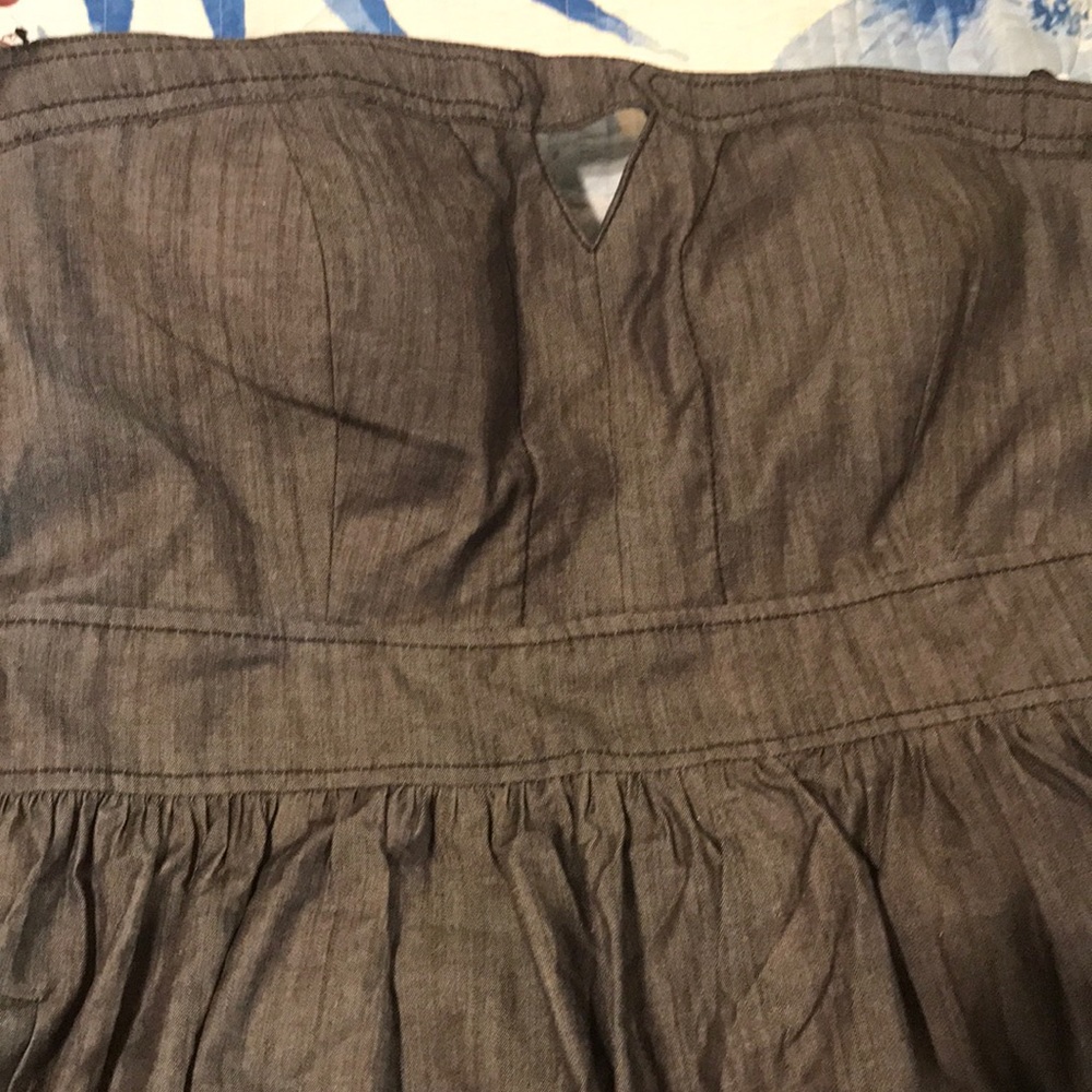 New Calvin Klein tube top denim black dress size 14